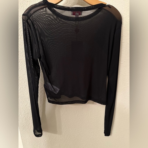 NWT True Religion Sheer Mesh Crop Top - Large - Picture 5 of 5